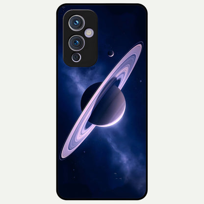  Saturn Ring Mystique Glass Case For OnePlus 9 back cover – full design glossy printed glass finish
