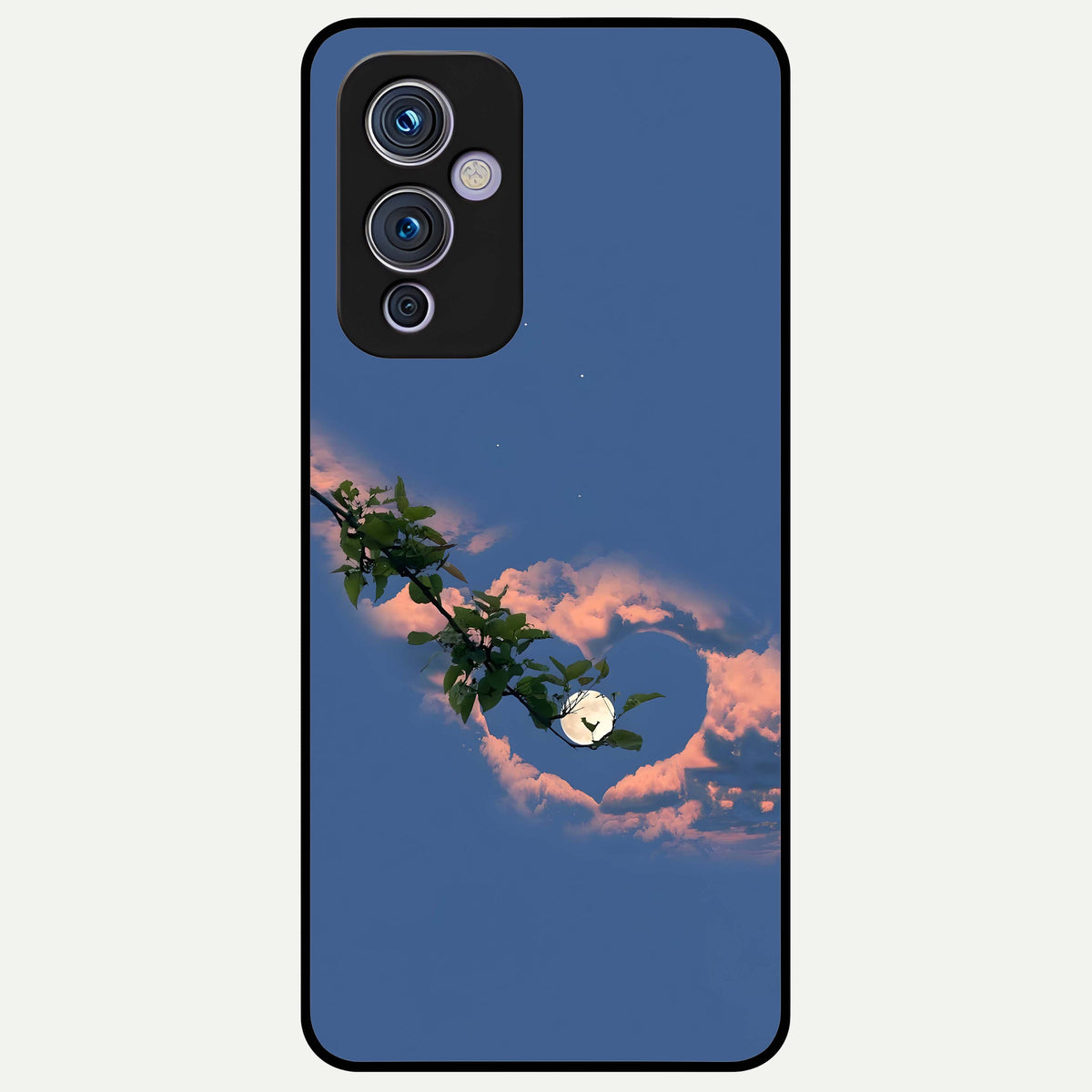  Sky Under Tree Glass Case For OnePlus 9 back cover – full design glossy printed glass finish