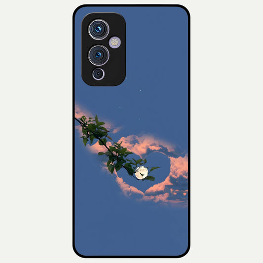  Sky Under Tree Glass Case For OnePlus 9 back cover – full design glossy printed glass finish