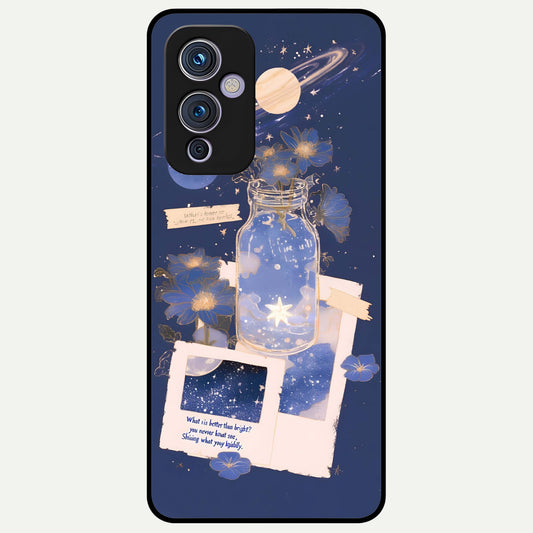  Starlit Cosmic Jar Glass Case For OnePlus 9 back cover – full design glossy printed glass finish