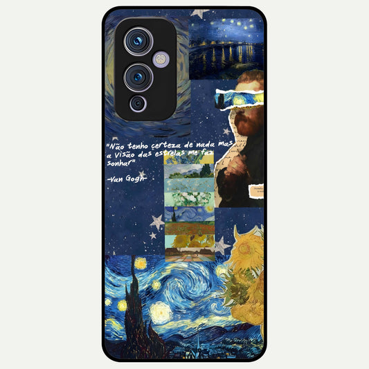  Starry Dream Vision Glass Case For OnePlus 9 back cover – full design glossy printed glass finish