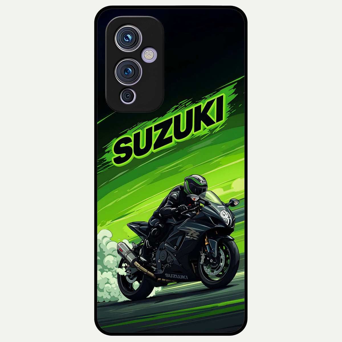  Suzuki Speed Beast Glass Case For OnePlus 9 back cover – full design glossy printed glass finish