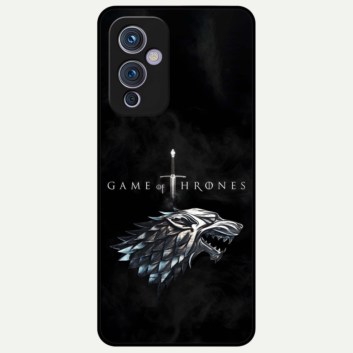  Throne Wolf Legacy Glass Case For OnePlus 9 back cover – full design glossy printed glass finish