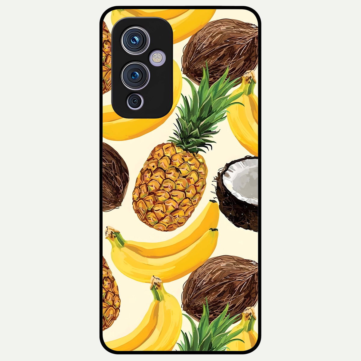 Tropical Fruit Mood Glass Case For OnePlus 9 back cover – full design glossy printed glass finish