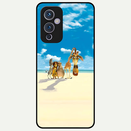  Tropical Fun Squad Glass Case For OnePlus 9 back cover – full design glossy printed glass finish