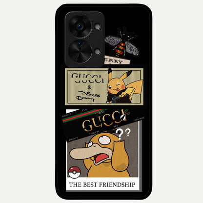  Cartoon Brand Play Mashup Glass Case For OnePlus Nord 2T back cover – full design glossy printed glass finish