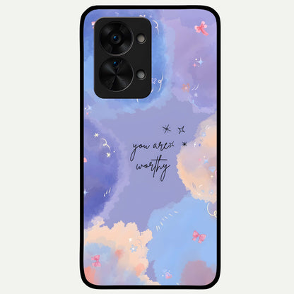  Celestial Cloud Magic Glass Case For OnePlus Nord 2T back cover – full design glossy printed glass finish