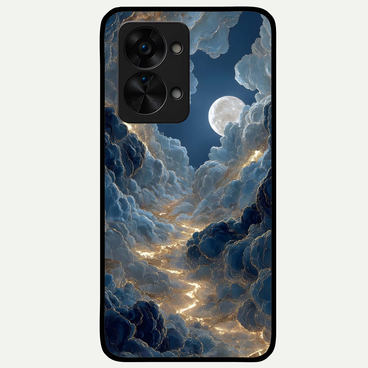 Celestial Cloud Road Glass Case For OnePlus Nord 2T back cover – full design glossy printed glass finish