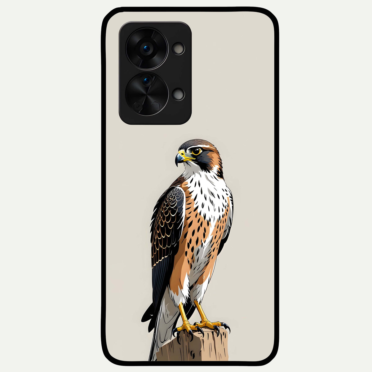  Clever Eagle Glass Case For OnePlus Nord 2T back cover – full design glossy printed glass finish