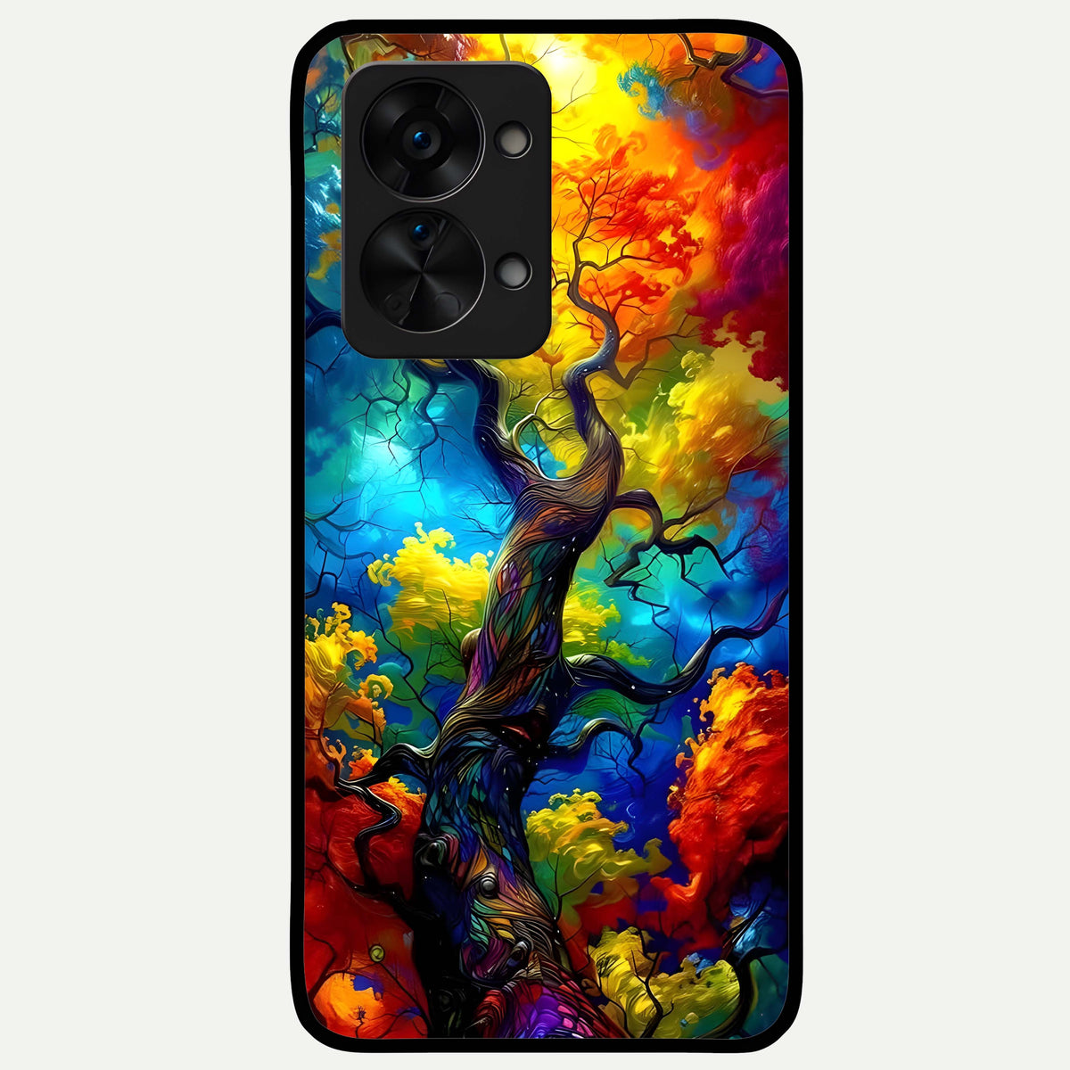  Colorful Soda Bottles Glass Case For OnePlus Nord 2T back cover – full design glossy printed glass finish