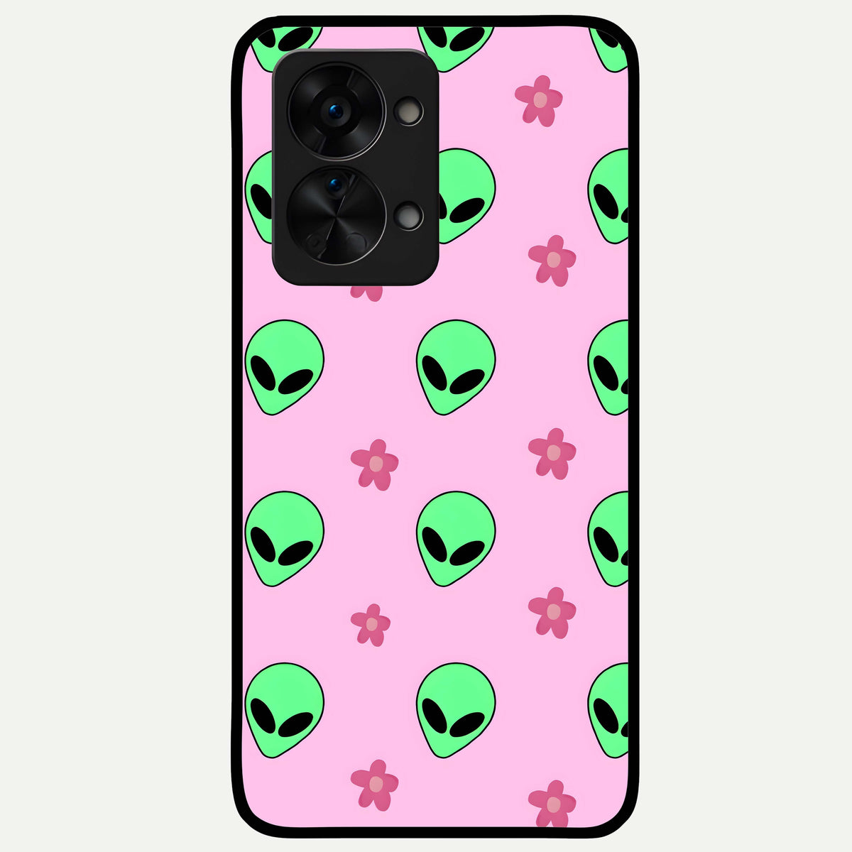  Cosmic Cute Crush Glass Case For OnePlus Nord 2T back cover – full design glossy printed glass finish