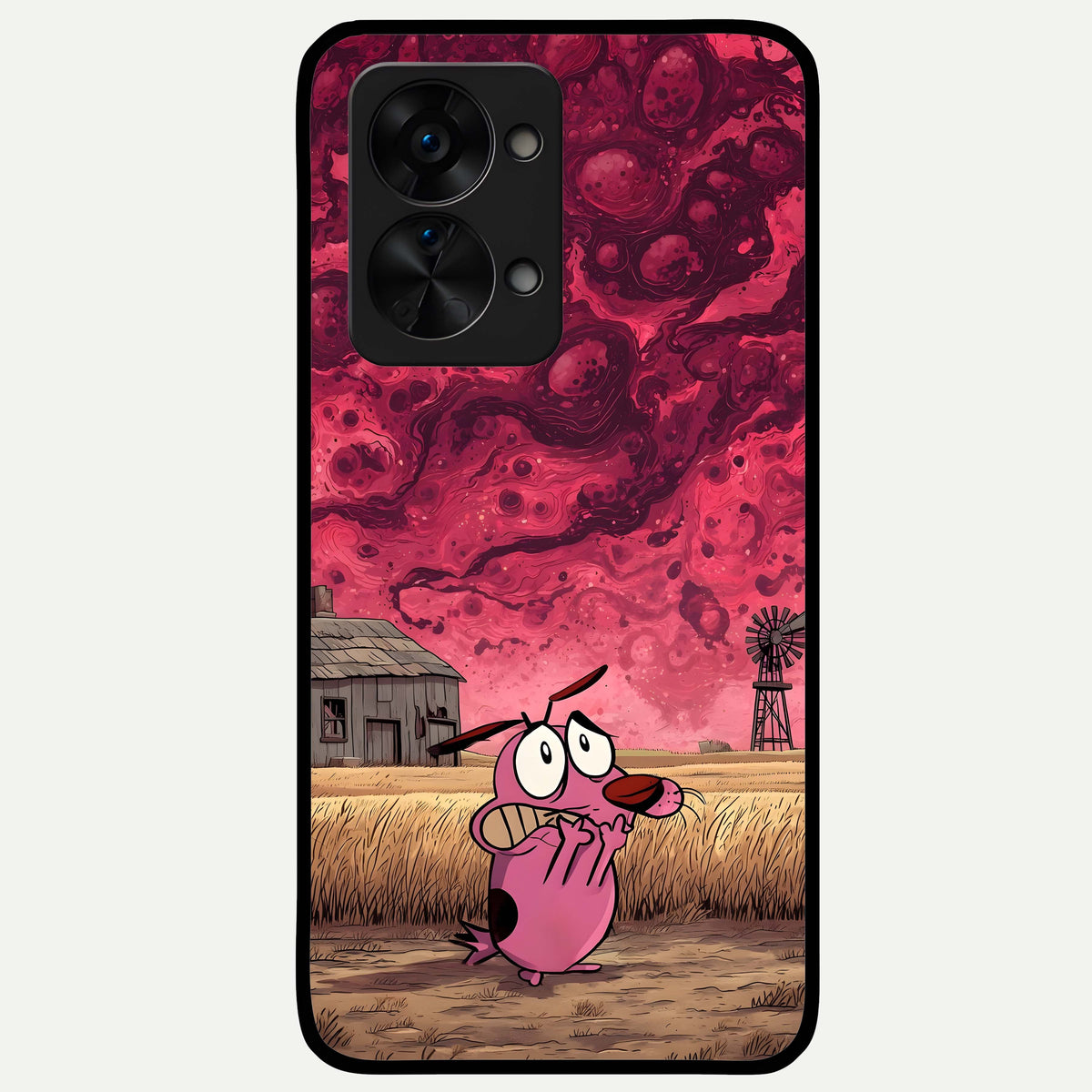  Courage Under Sky Glass Case For OnePlus Nord 2T back cover – full design glossy printed glass finish