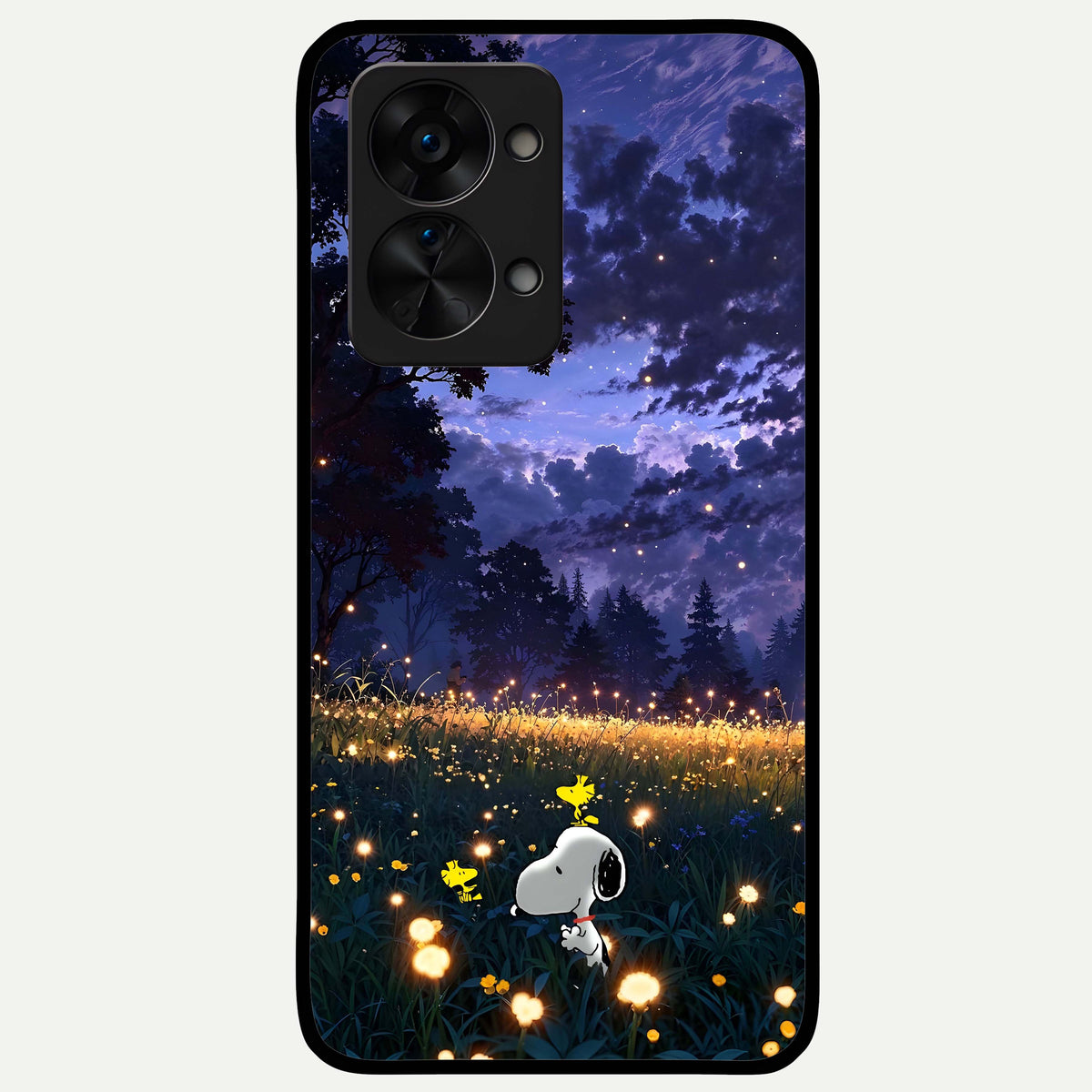  Firefly Meadow Magic Glass Case For OnePlus Nord 2T back cover – full design glossy printed glass finish