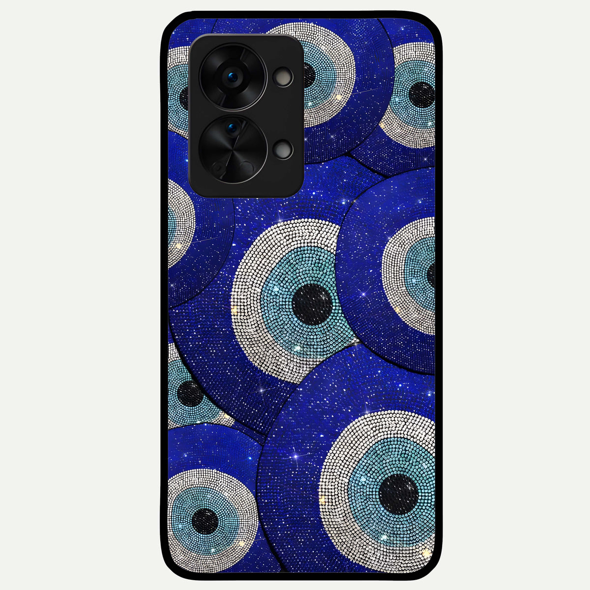  Galaxy Eye Flow Glass Case For OnePlus Nord 2T back cover – full design glossy printed glass finish