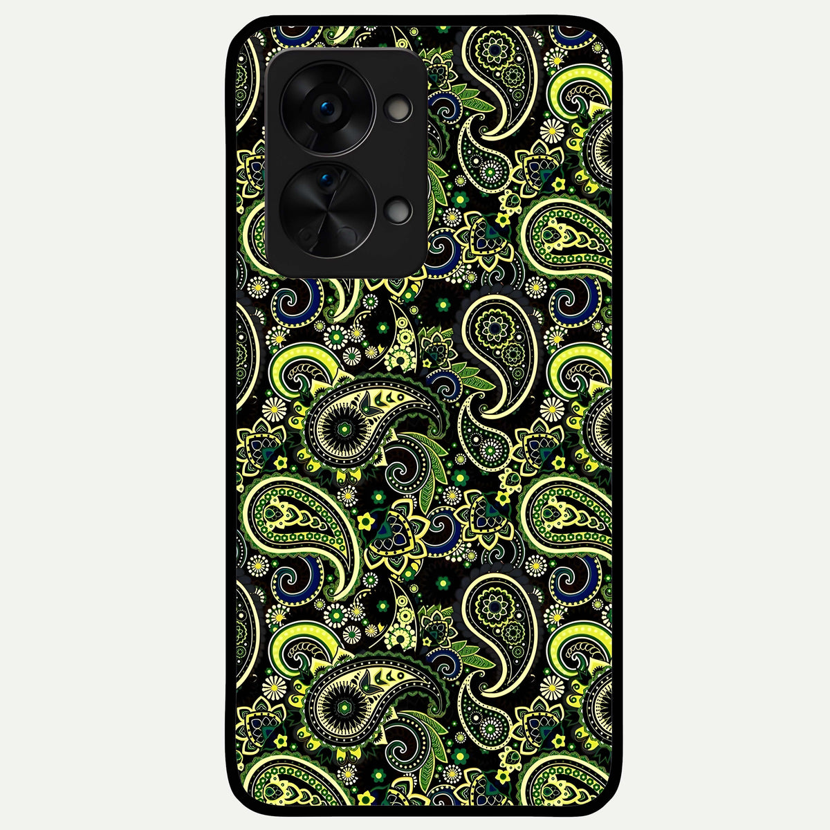  Green Lemon Glass Case For OnePlus Nord 2T back cover – full design glossy printed glass finish