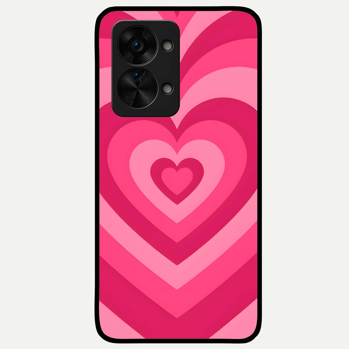  Layered Love Hearts Glass Case For OnePlus Nord 2T back cover – full design glossy printed glass finish