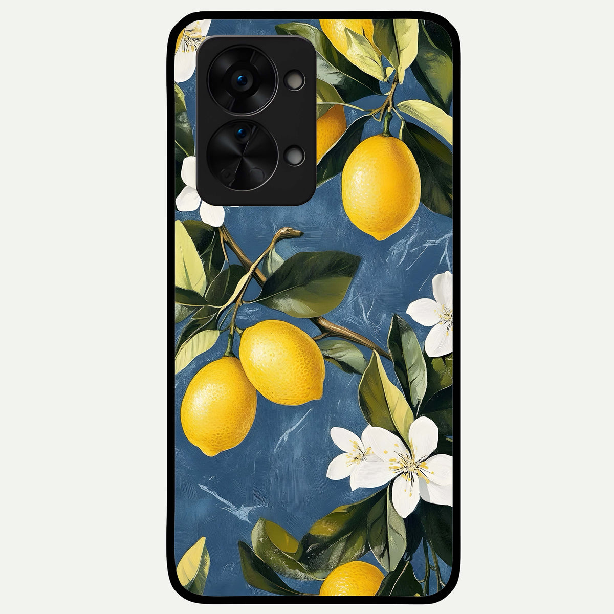  Lemon Dream Garden Glass Case For OnePlus Nord 2T back cover – full design glossy printed glass finish