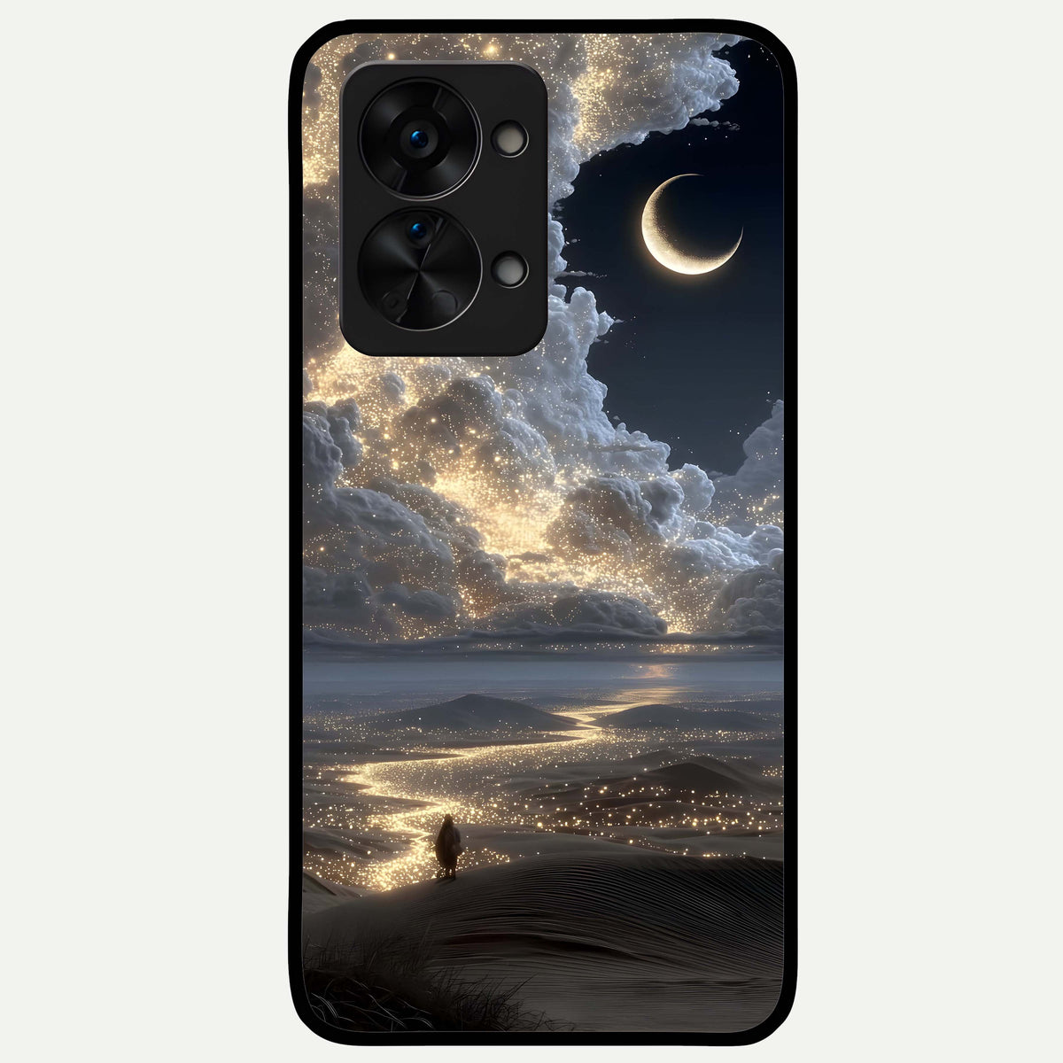  Moonlight Spark Path Glass Case For OnePlus Nord 2T back cover – full design glossy printed glass finish