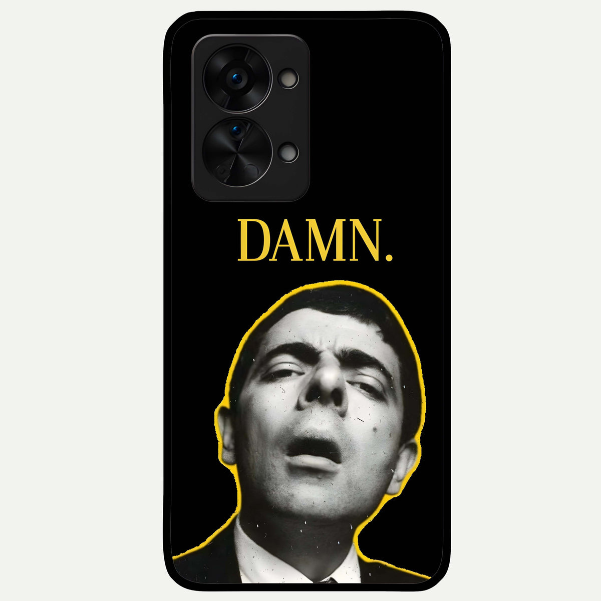  Mr Bean Damn Glass Case For OnePlus Nord 2T back cover – full design glossy printed glass finish