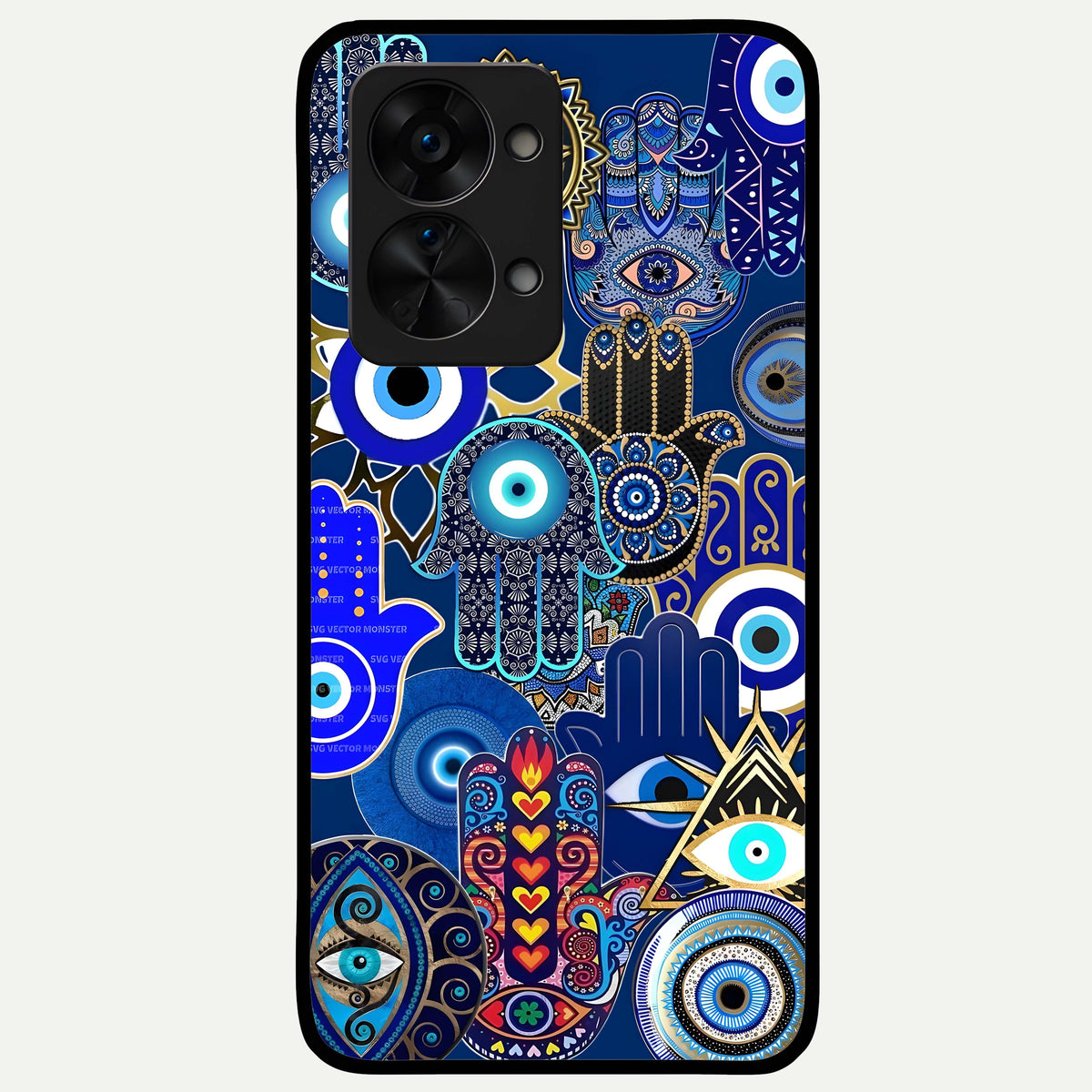  Mystic Palm Guard Glass Case For OnePlus Nord 2T back cover – full design glossy printed glass finish