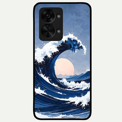  Rising Tide Power Glass Case For OnePlus Nord 2T back cover – full design glossy printed glass finish