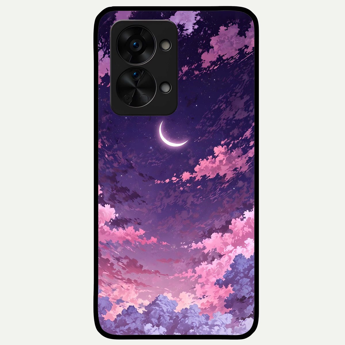  Sky Drift Clouds Glass Case For OnePlus Nord 2T back cover – full design glossy printed glass finish