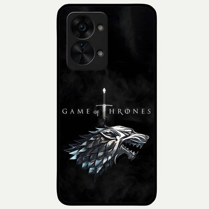 Throne Wolf Legacy Glass Case For OnePlus Nord 2T back cover – full design glossy printed glass finish