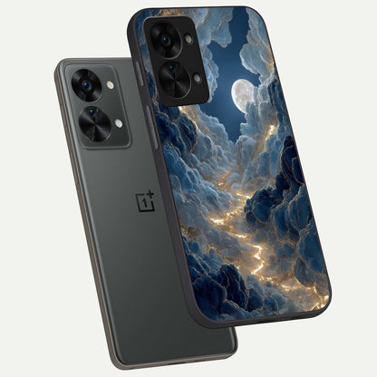  Celestial Cloud Road phone case For OnePlus Nord 2T showing premium glass back cover with detailed artwork