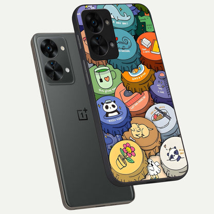  Coins Patterns phone case For OnePlus Nord 2T showing premium glass back cover with detailed artwork