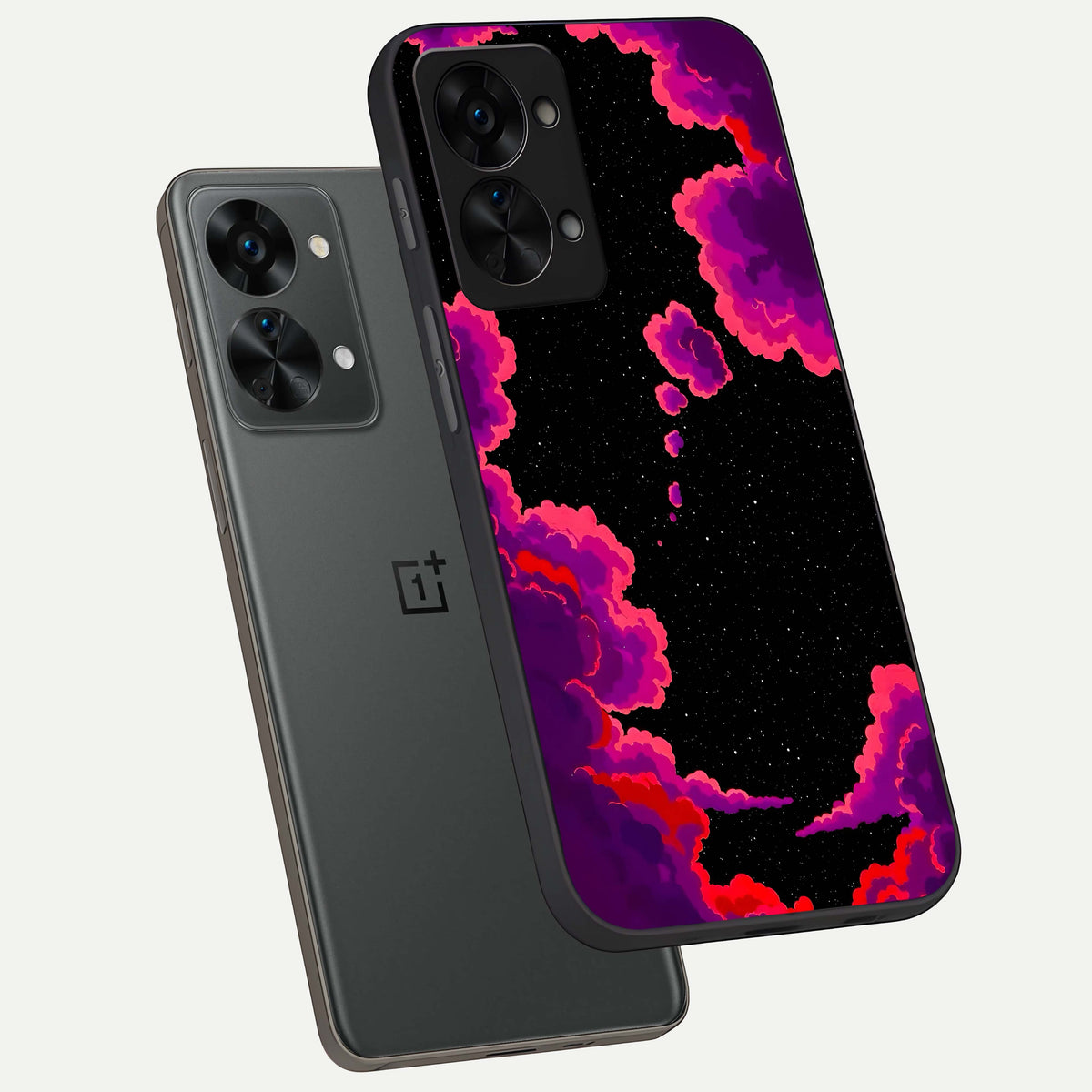  Galaxy Dream Frame phone case For OnePlus Nord 2T showing premium glass back cover with detailed artwork
