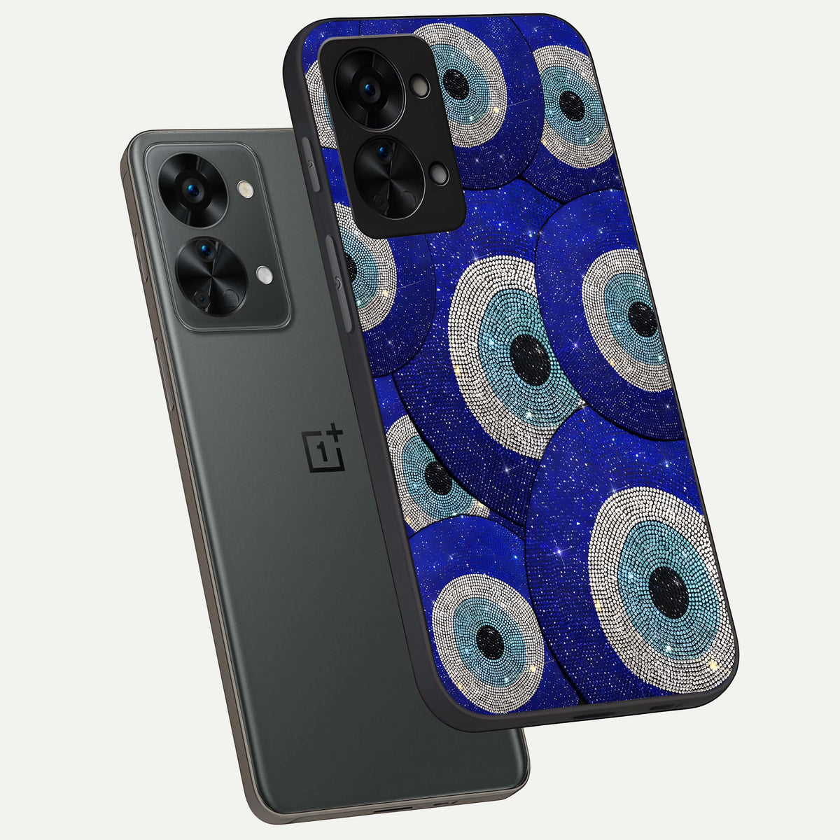  Galaxy Eye Flow phone case For OnePlus Nord 2T showing premium glass back cover with detailed artwork