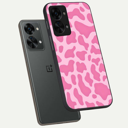  Pinkish Scenery phone case For OnePlus Nord 2T showing premium glass back cover with detailed artwork