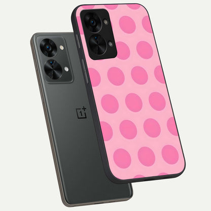  Sweet Dot Dreams phone case For OnePlus Nord 2T showing premium glass back cover with detailed artwork