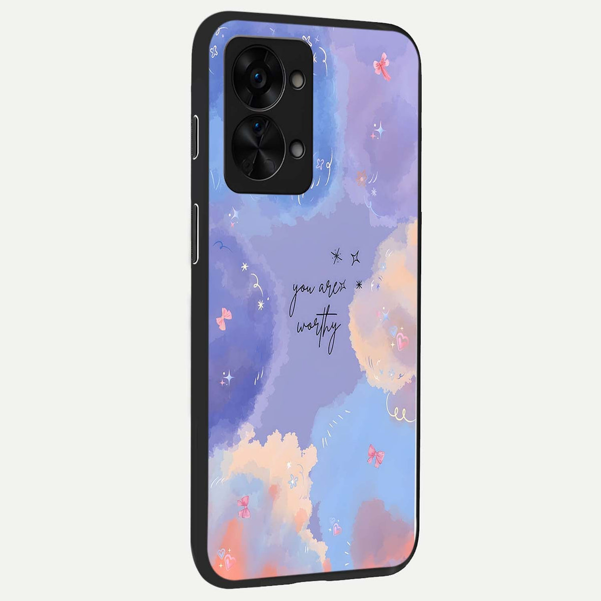  Celestial Cloud Magic back cover For OnePlus Nord 2T slim fit glass case with vibrant aesthetic design