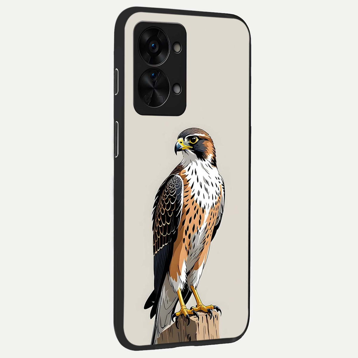  Clever Eagle back cover For OnePlus Nord 2T slim fit glass case with vibrant aesthetic design