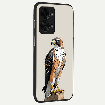  Clever Eagle back cover For OnePlus Nord 2T slim fit glass case with vibrant aesthetic design