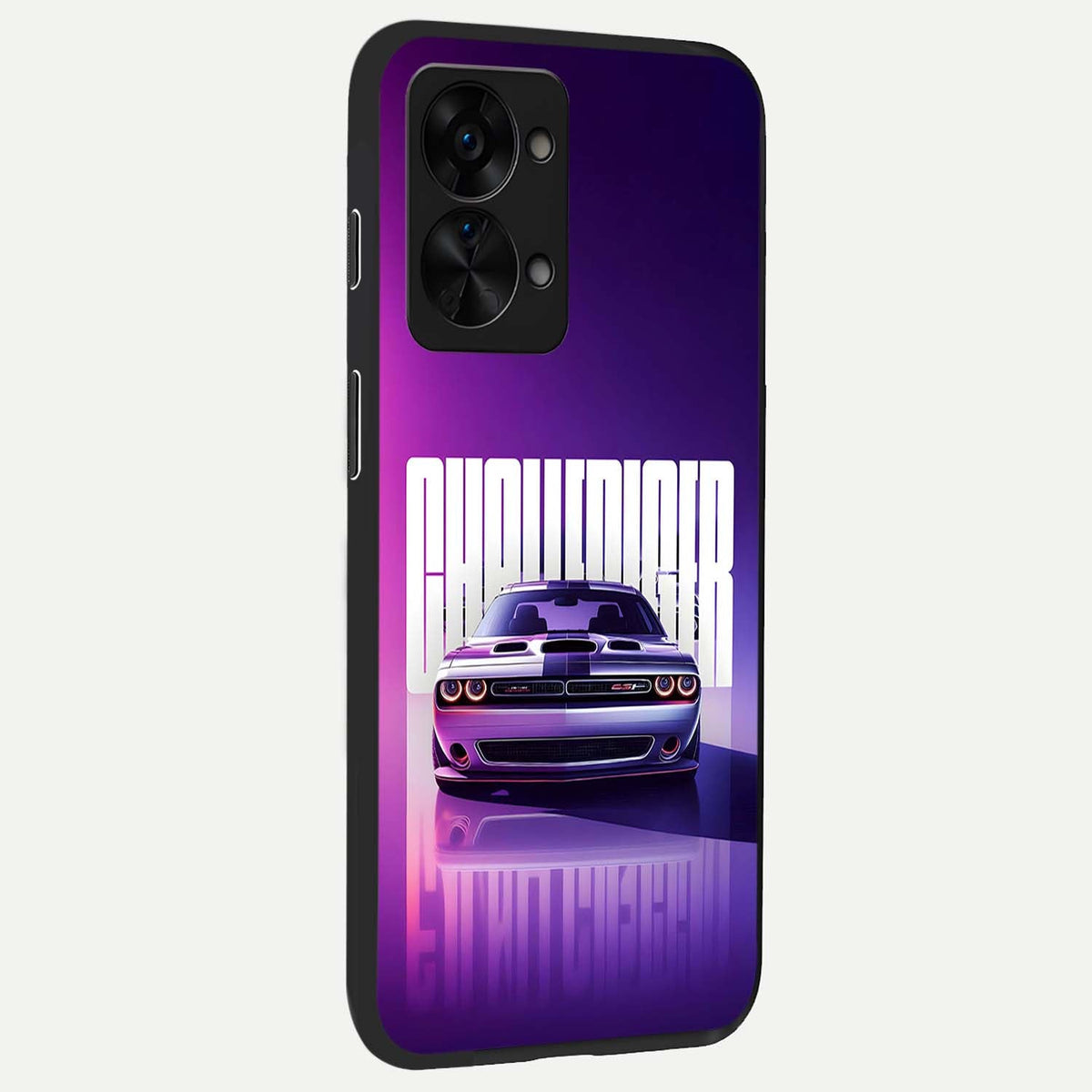  Midnight Muscle Ride back cover For OnePlus Nord 2T slim fit glass case with vibrant aesthetic design