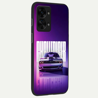  Midnight Muscle Ride back cover For OnePlus Nord 2T slim fit glass case with vibrant aesthetic design