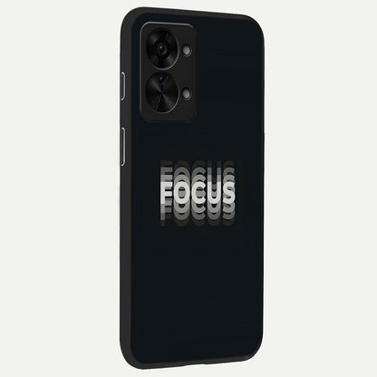  Mono Focus Vision back cover For OnePlus Nord 2T slim fit glass case with vibrant aesthetic design