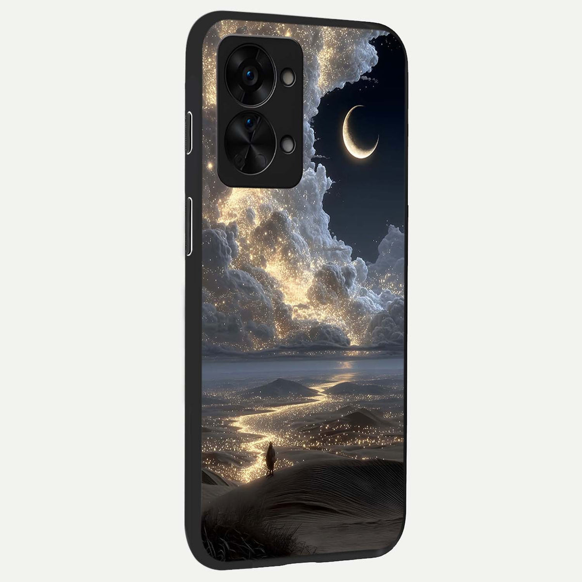  Moonlight Spark Path back cover For OnePlus Nord 2T slim fit glass case with vibrant aesthetic design