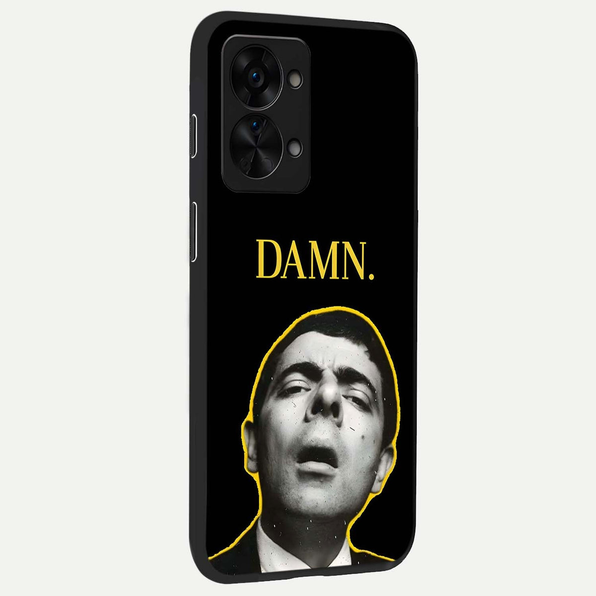  Mr Bean Damn back cover For OnePlus Nord 2T slim fit glass case with vibrant aesthetic design