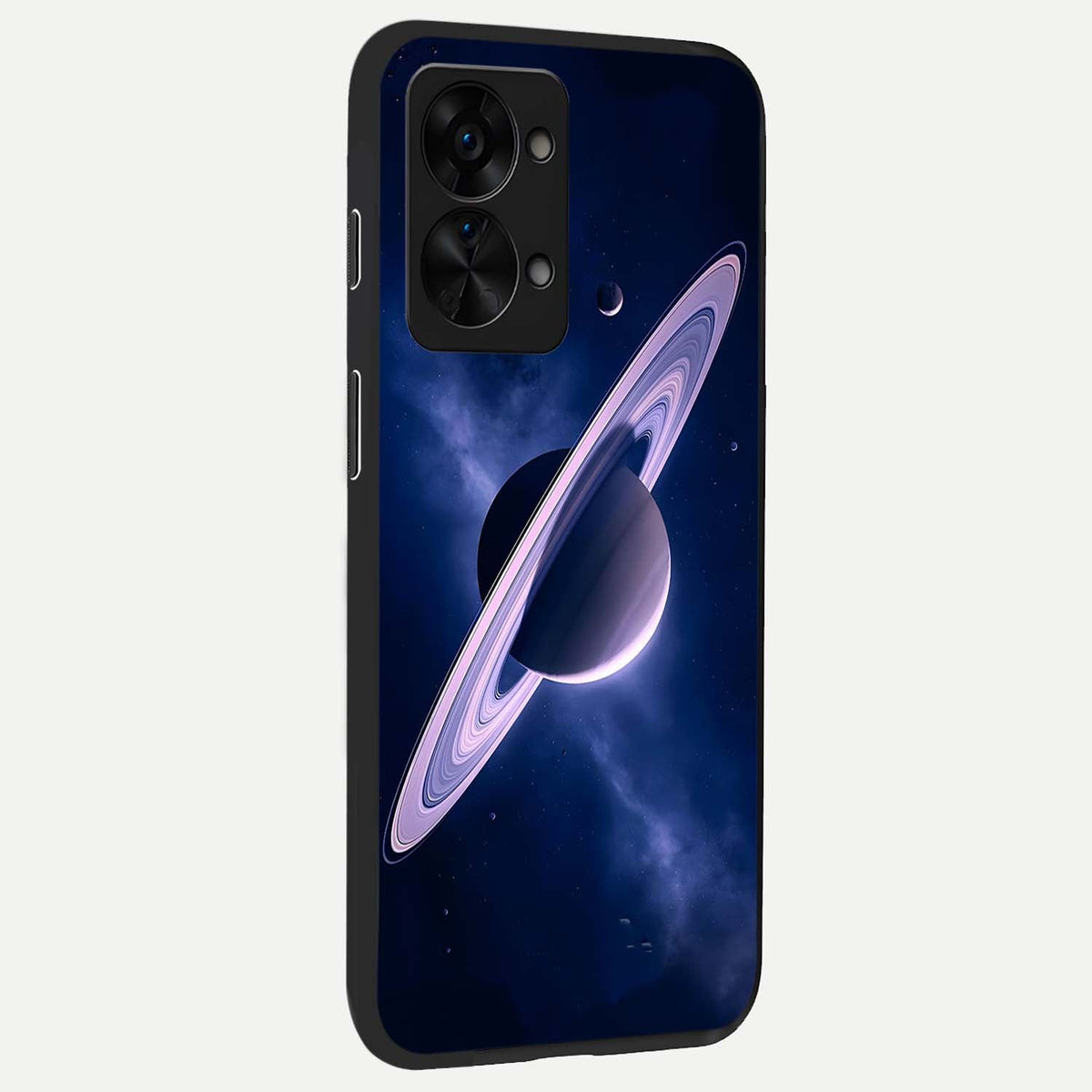  Saturn Ring Mystique back cover For OnePlus Nord 2T slim fit glass case with vibrant aesthetic design