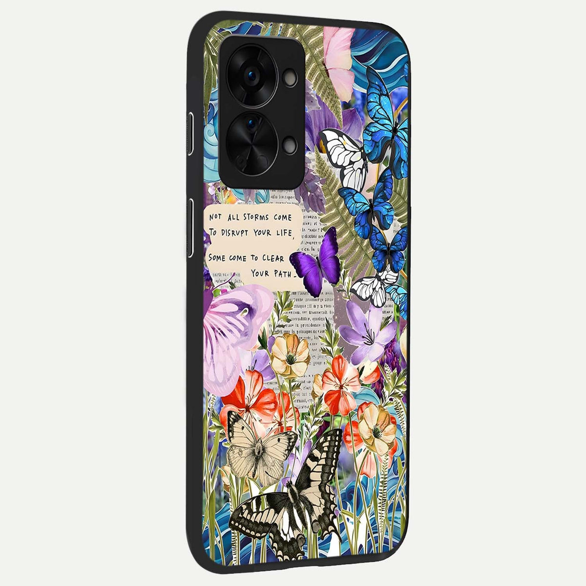  Storm Path Bloom back cover For OnePlus Nord 2T slim fit glass case with vibrant aesthetic design
