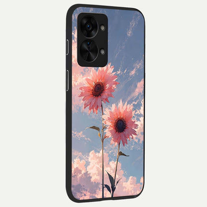  Sun Moon Balance back cover For OnePlus Nord 2T slim fit glass case with vibrant aesthetic design