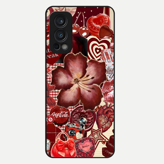  Aesthetic Little Freak Glass Case For OnePlus Nord 2 back cover – full design glossy printed glass finish