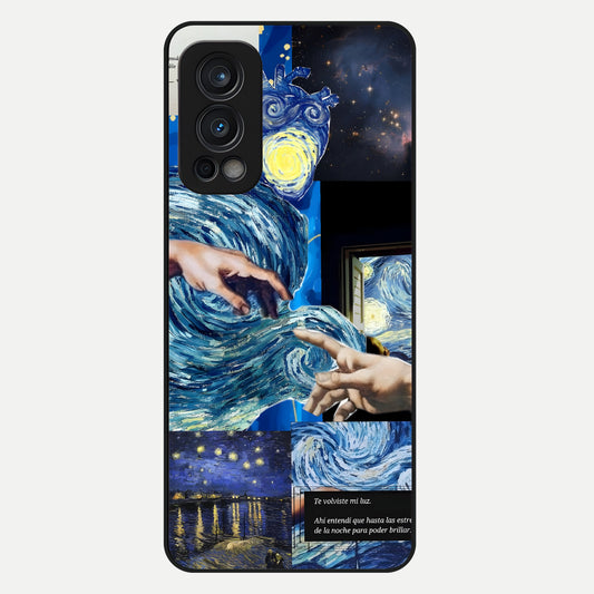  Aesthetic Vando Hands Glass Case For OnePlus Nord 2 back cover – full design glossy printed glass finish
