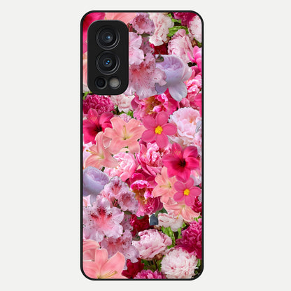  Bloom Crush Fantasy Glass Case For OnePlus Nord 2 back cover – full design glossy printed glass finish