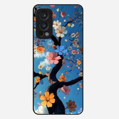  Blossom Dream Sky Glass Case For OnePlus Nord 2 back cover – full design glossy printed glass finish