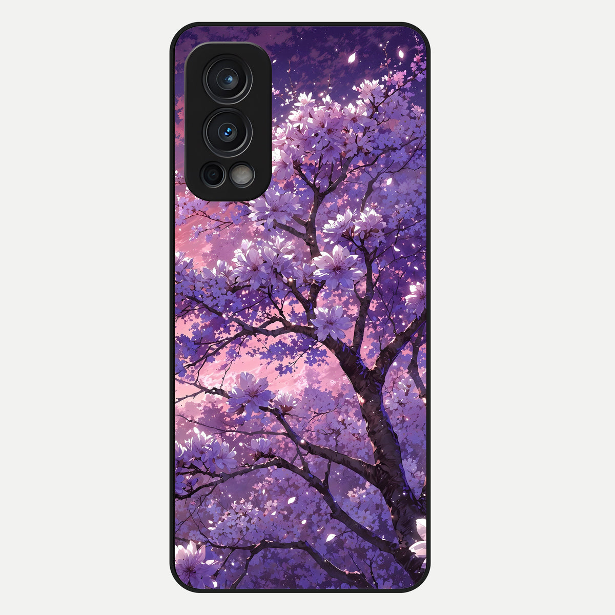  Blossom Tree Glass Case For OnePlus Nord 2 back cover – full design glossy printed glass finish