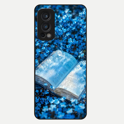  Blue Bloom Tales Glass Case For OnePlus Nord 2 back cover – full design glossy printed glass finish